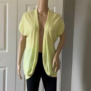 Chicos lemon color sweater is exactly a lemon color I posted as green .